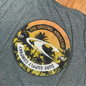 O'Neill The Original American Surf Co. Grey Graphic T-Shirt Men's Size Large